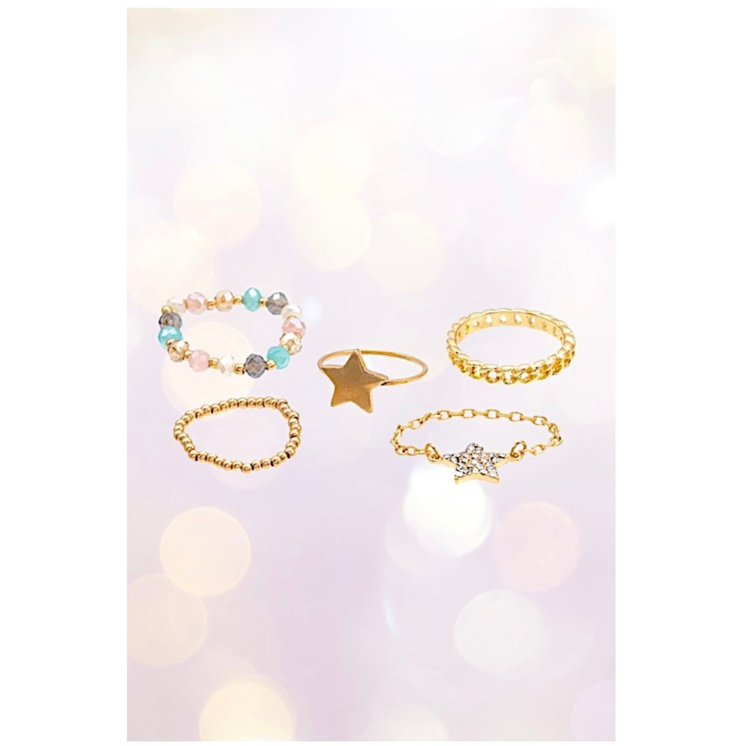 Star Mixed Ring Set