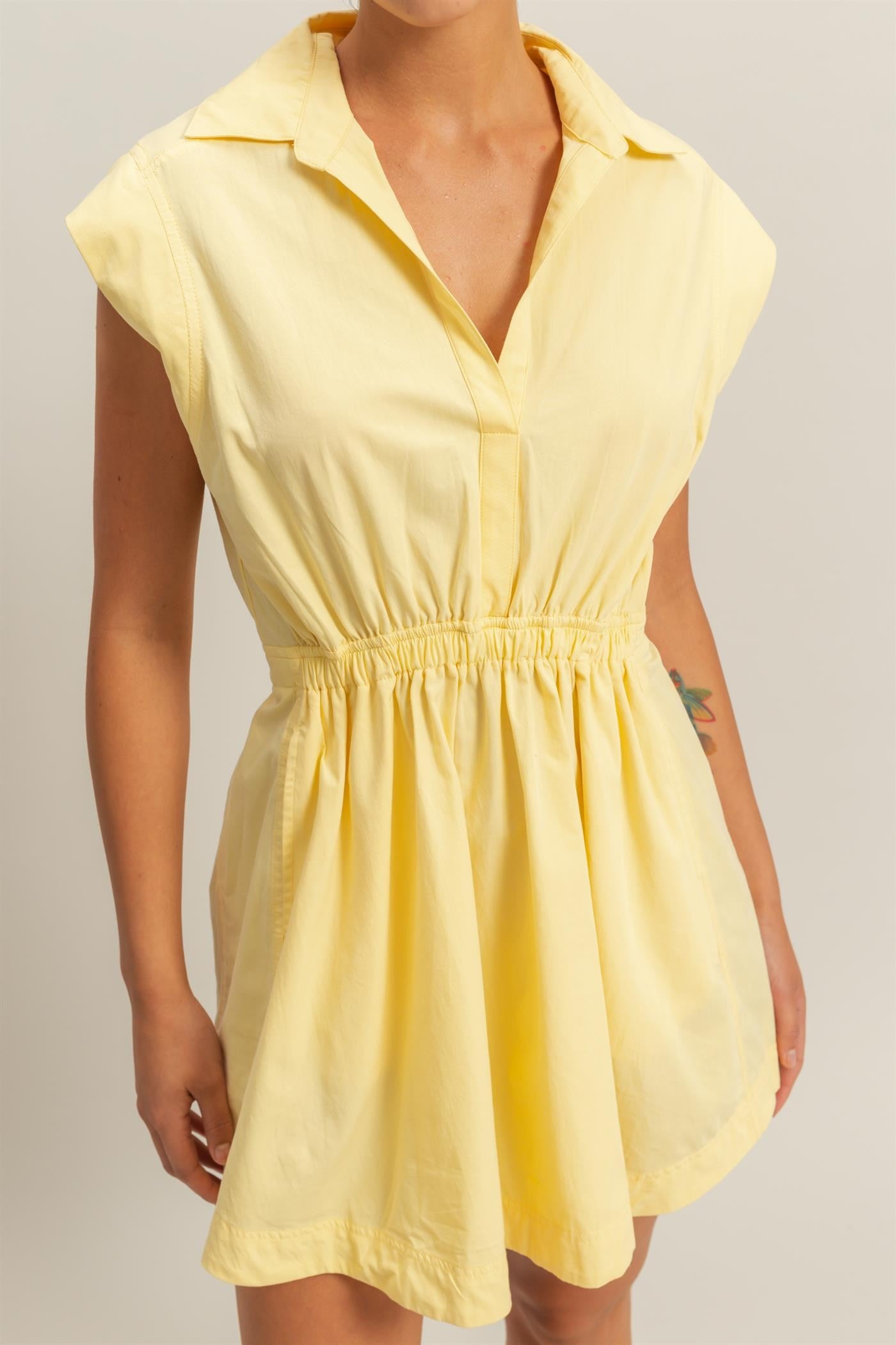 Yellow Woven Dress