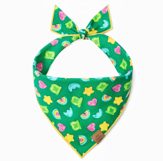 Charmed St. Patrick's Day Dog Bandana: Large