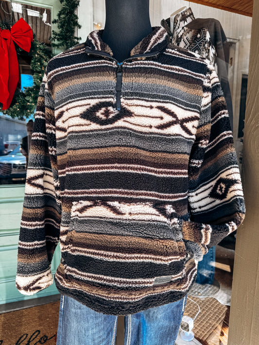 Aztec Sherpa Pullover