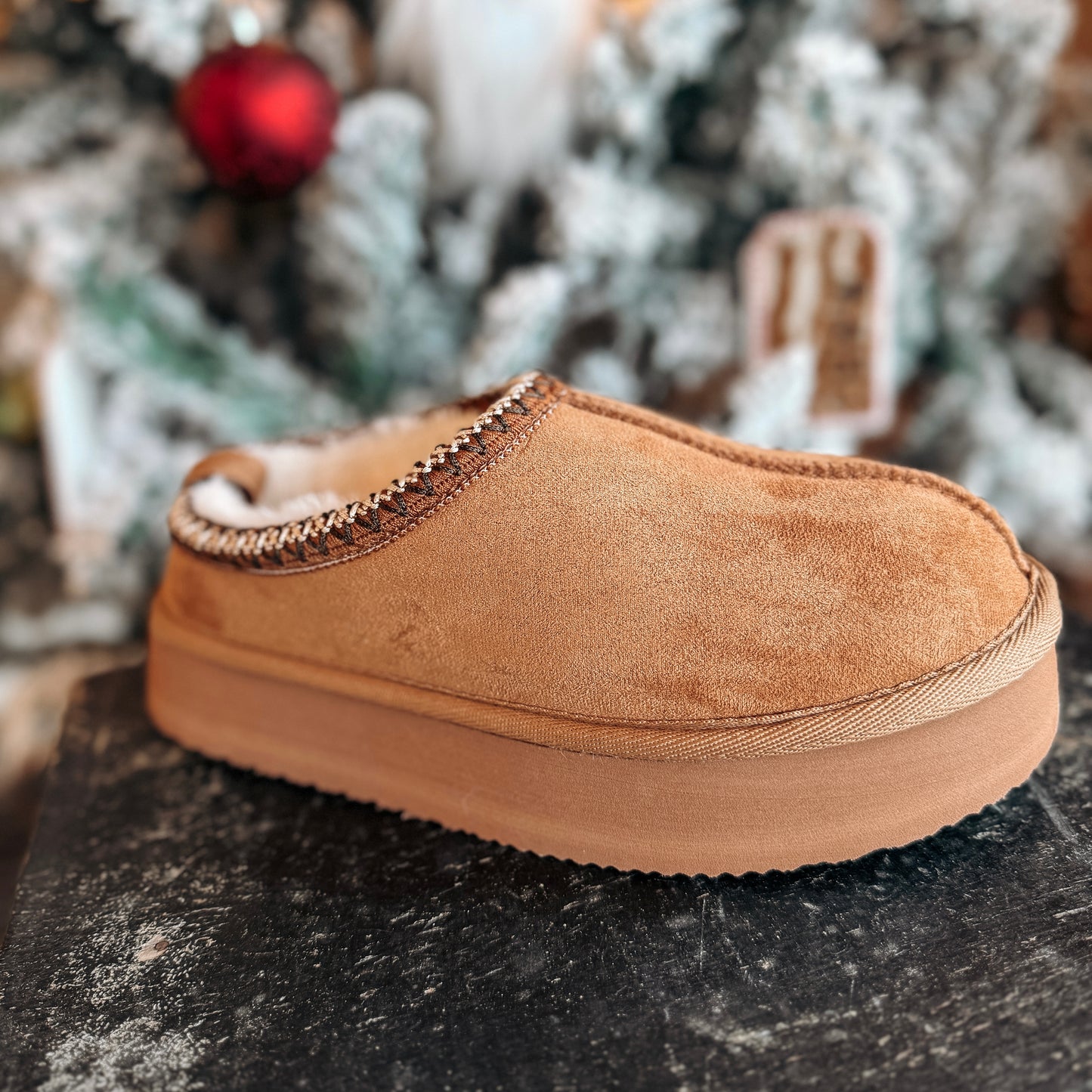 Tan Platform Slipper