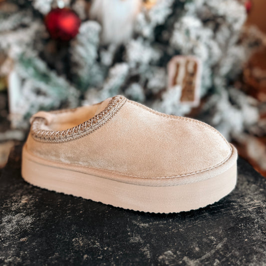 Cream Platform Slipper