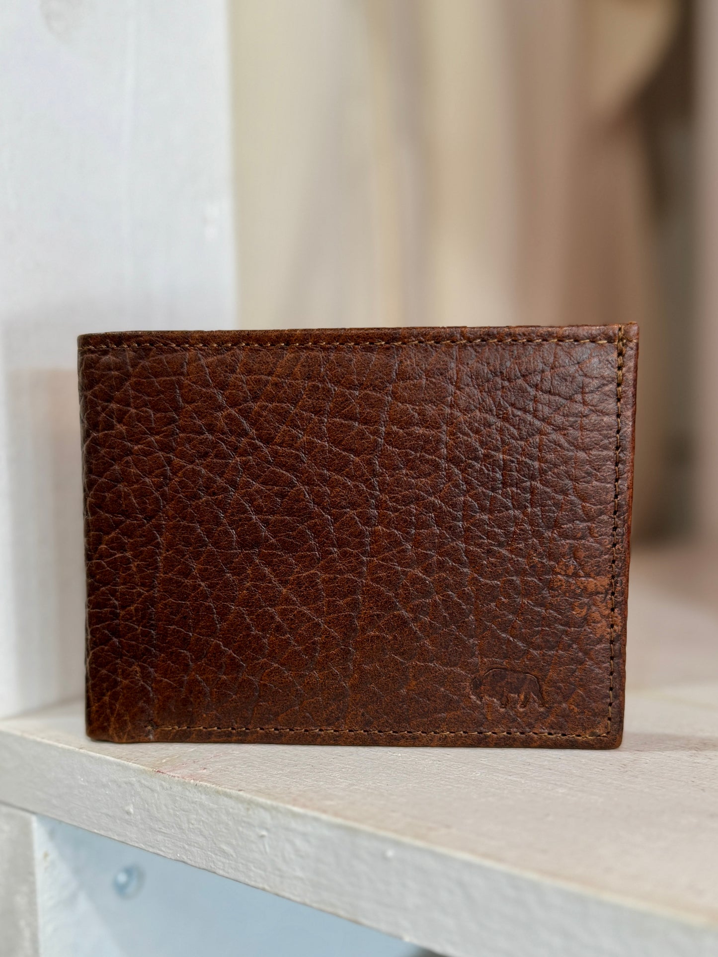 Bison Leather Bifold Wallet