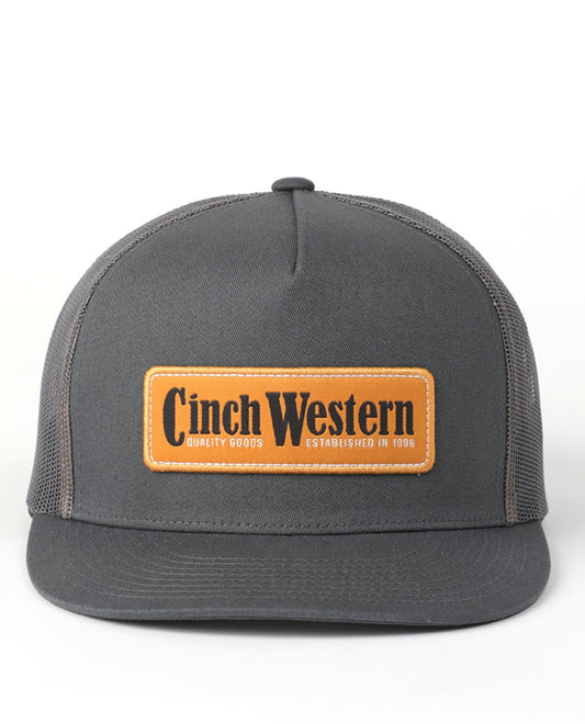 Cinch Grey Orange Trucker Hat