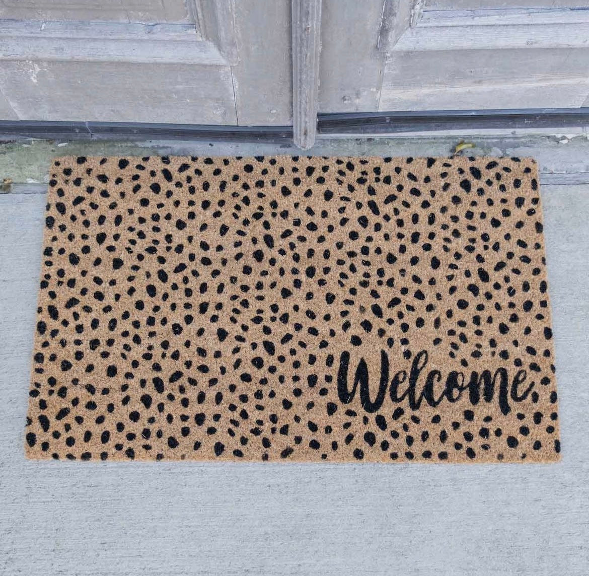 Welcome Cheetah Doormat