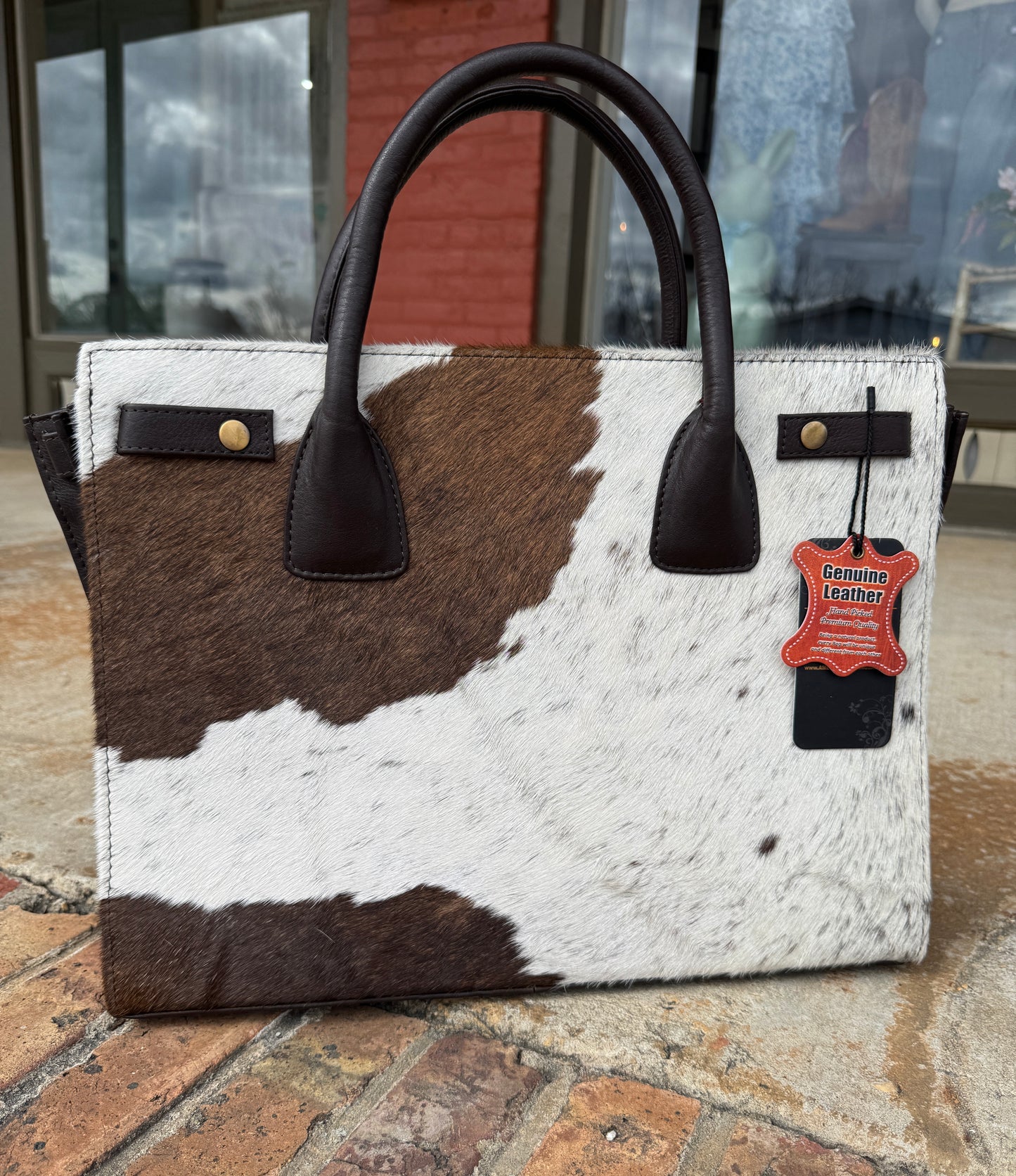 Cowhide Slim Tote