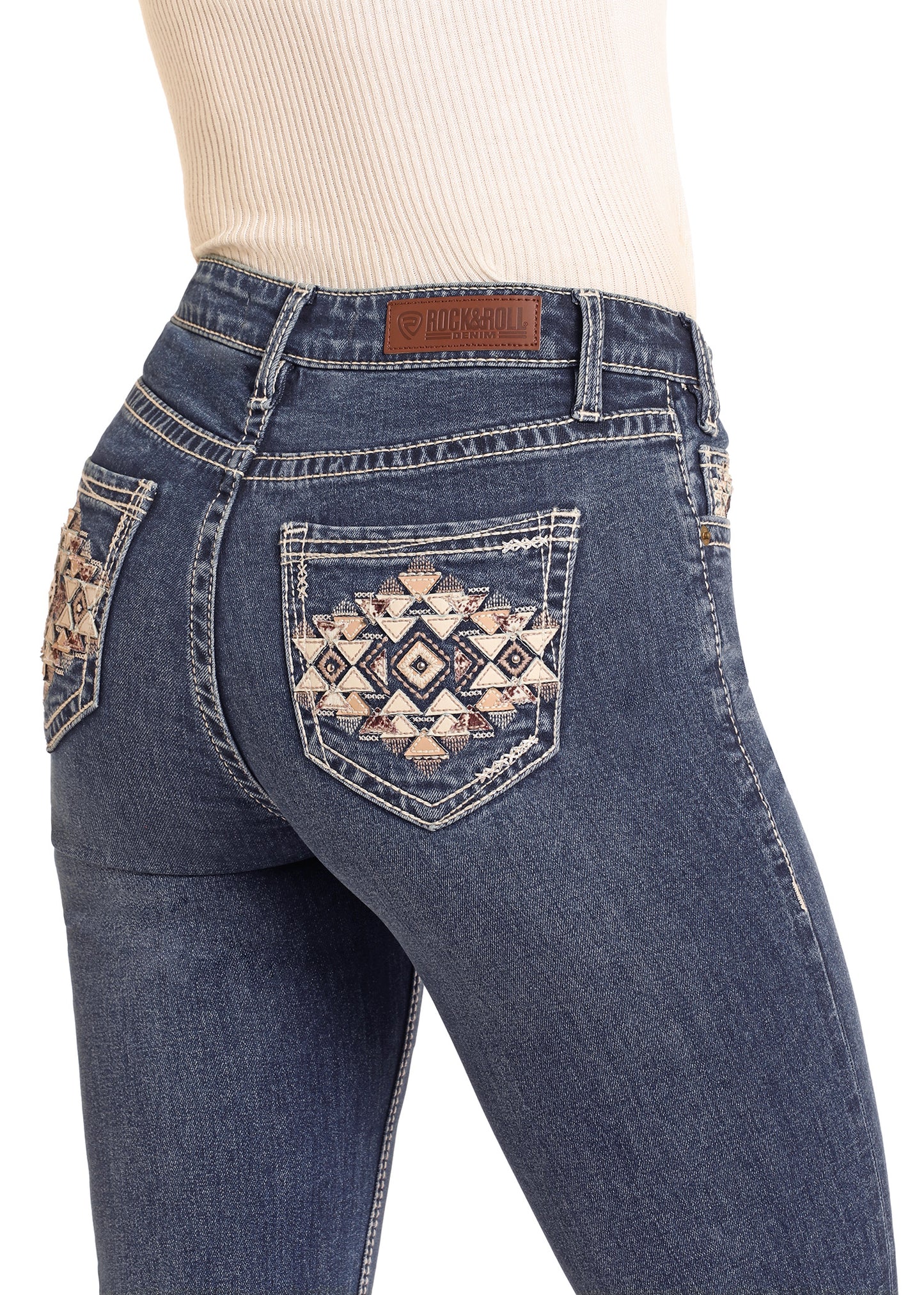 R&R Aztec Mid Rise Bootcut