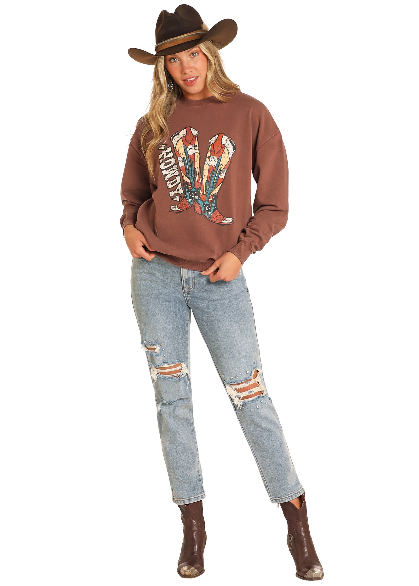 Howdy Oversized Sweatshirt R&R