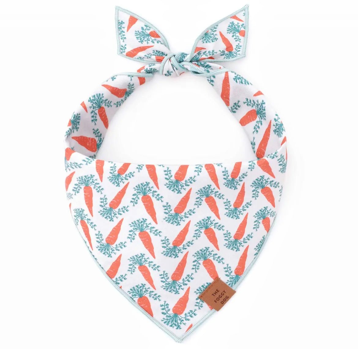 Carrot Patch Easter Reversible Dog Bandana: Medium