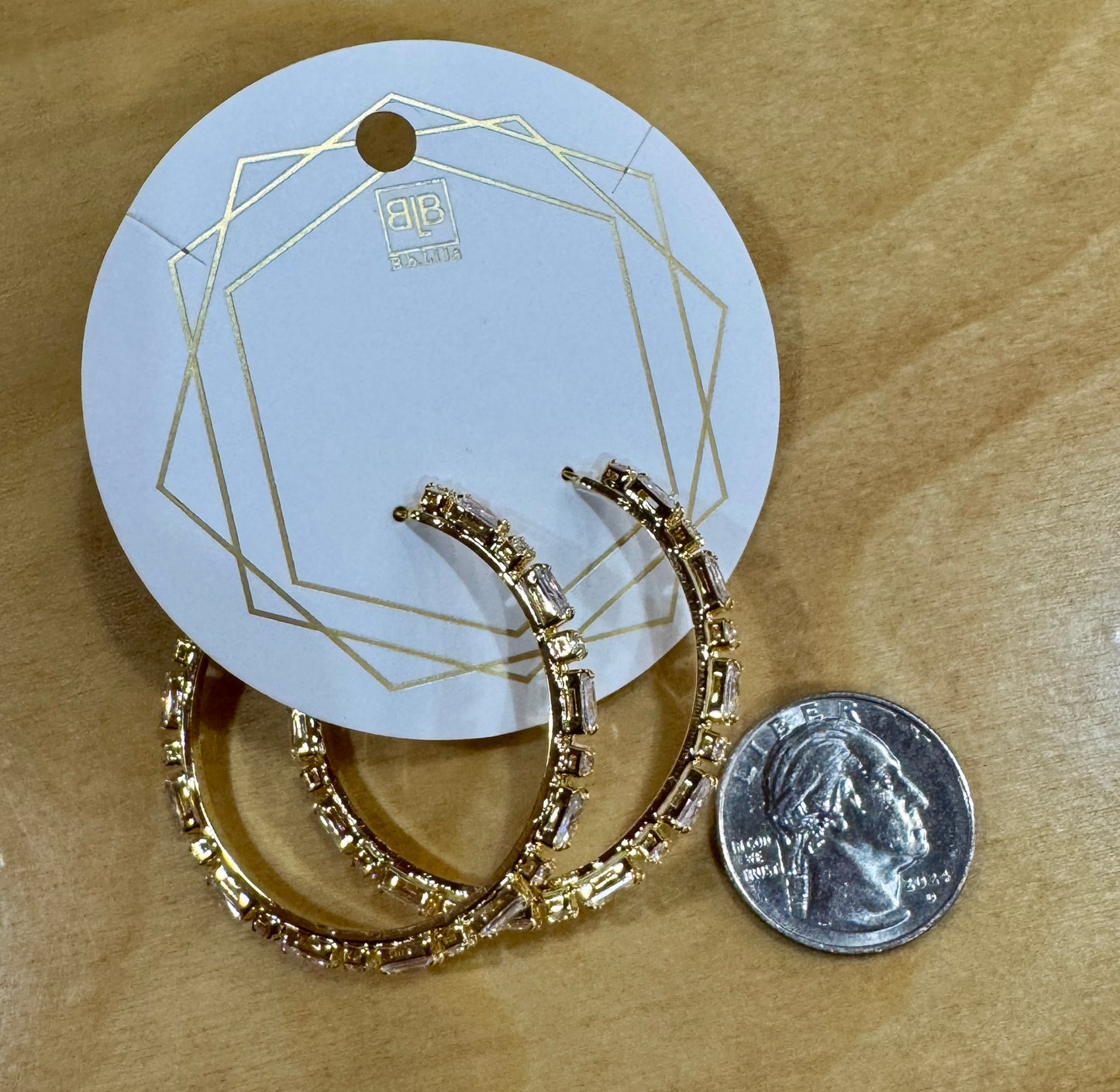 Gold Dazzling Hoops