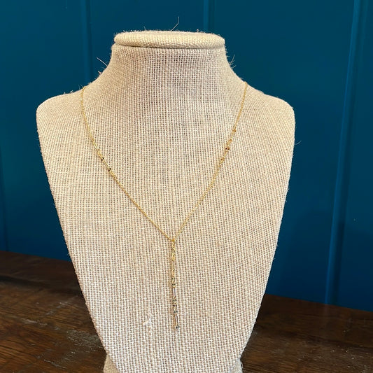 Gold Y Chain Necklace