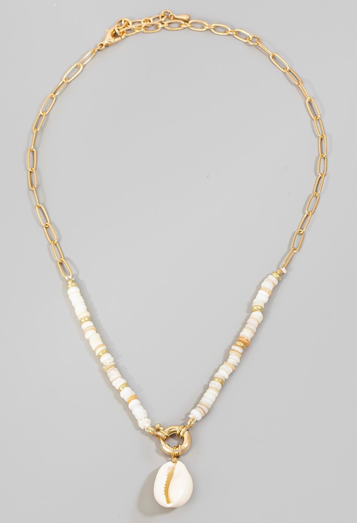Puka Shell Chain Necklace