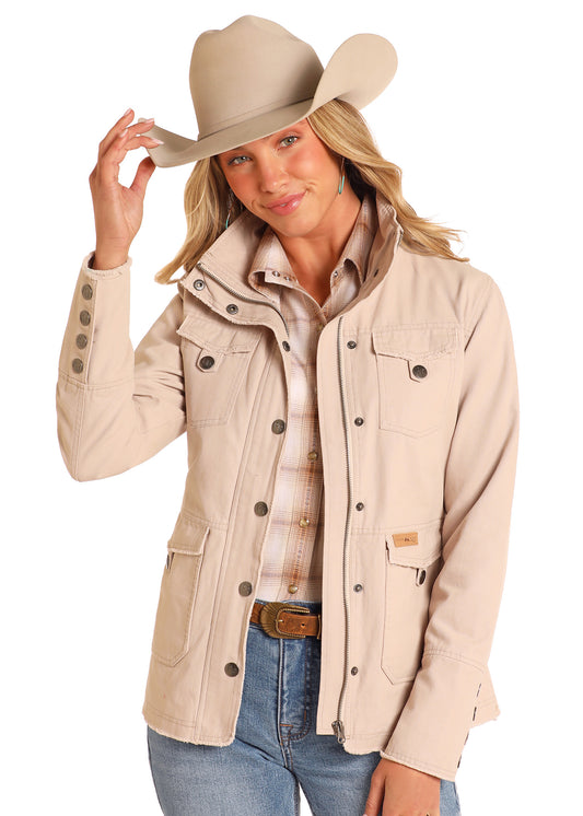 Beige Canvas Jacket