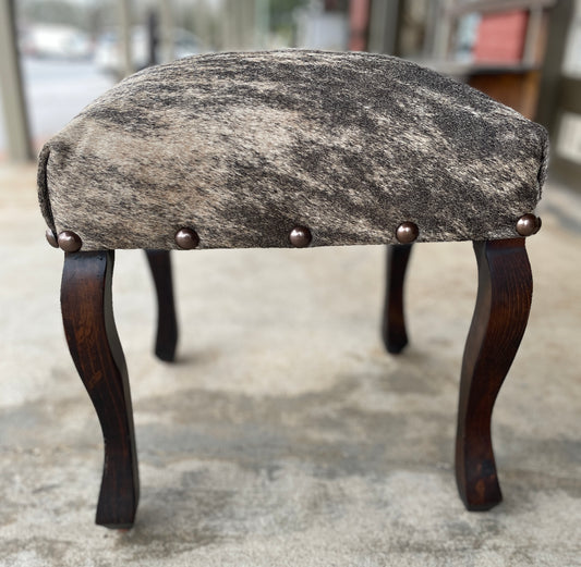 Brindle Cowhide Stool