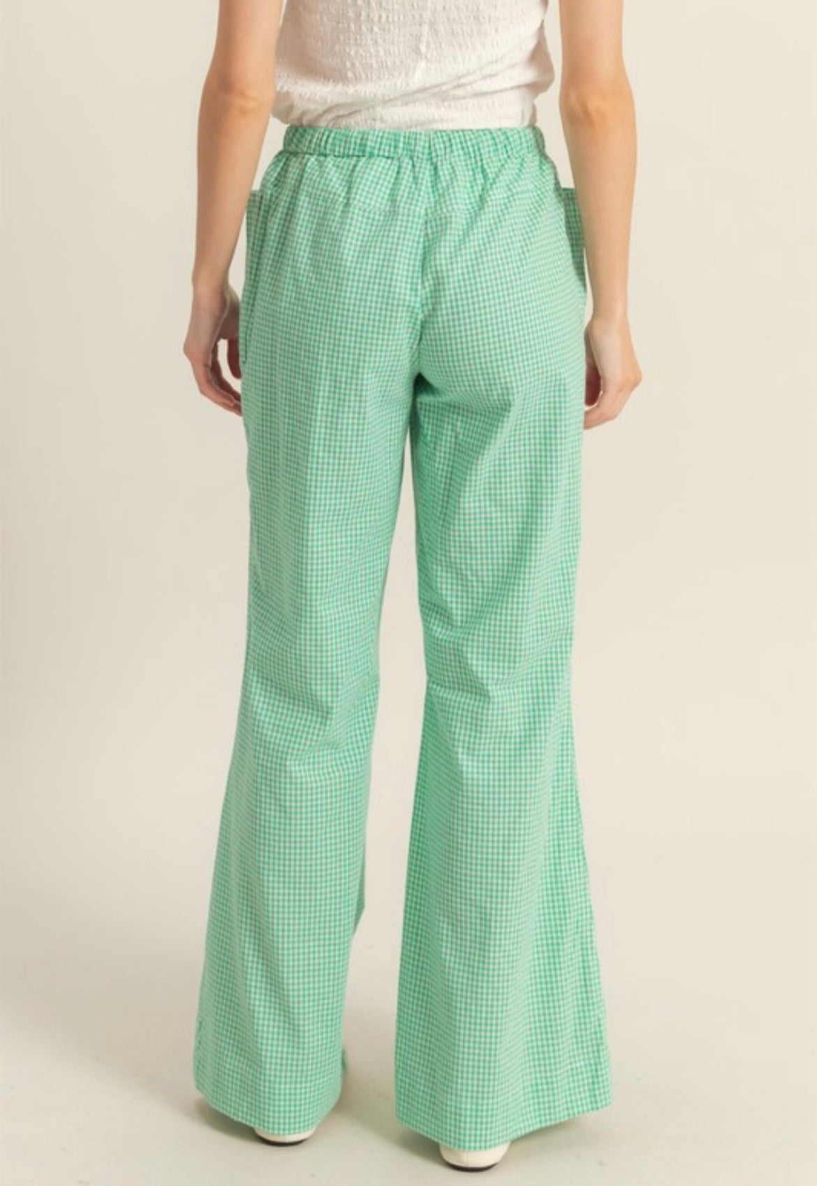 Kelly Green Gingham Pants