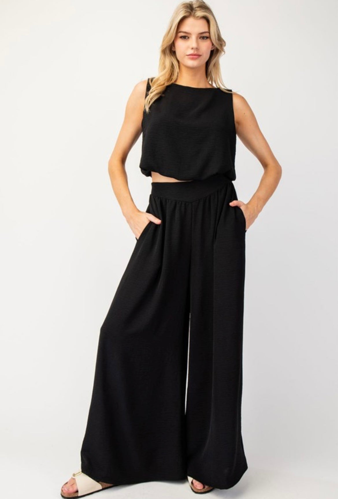 Black Wide Leg Pant