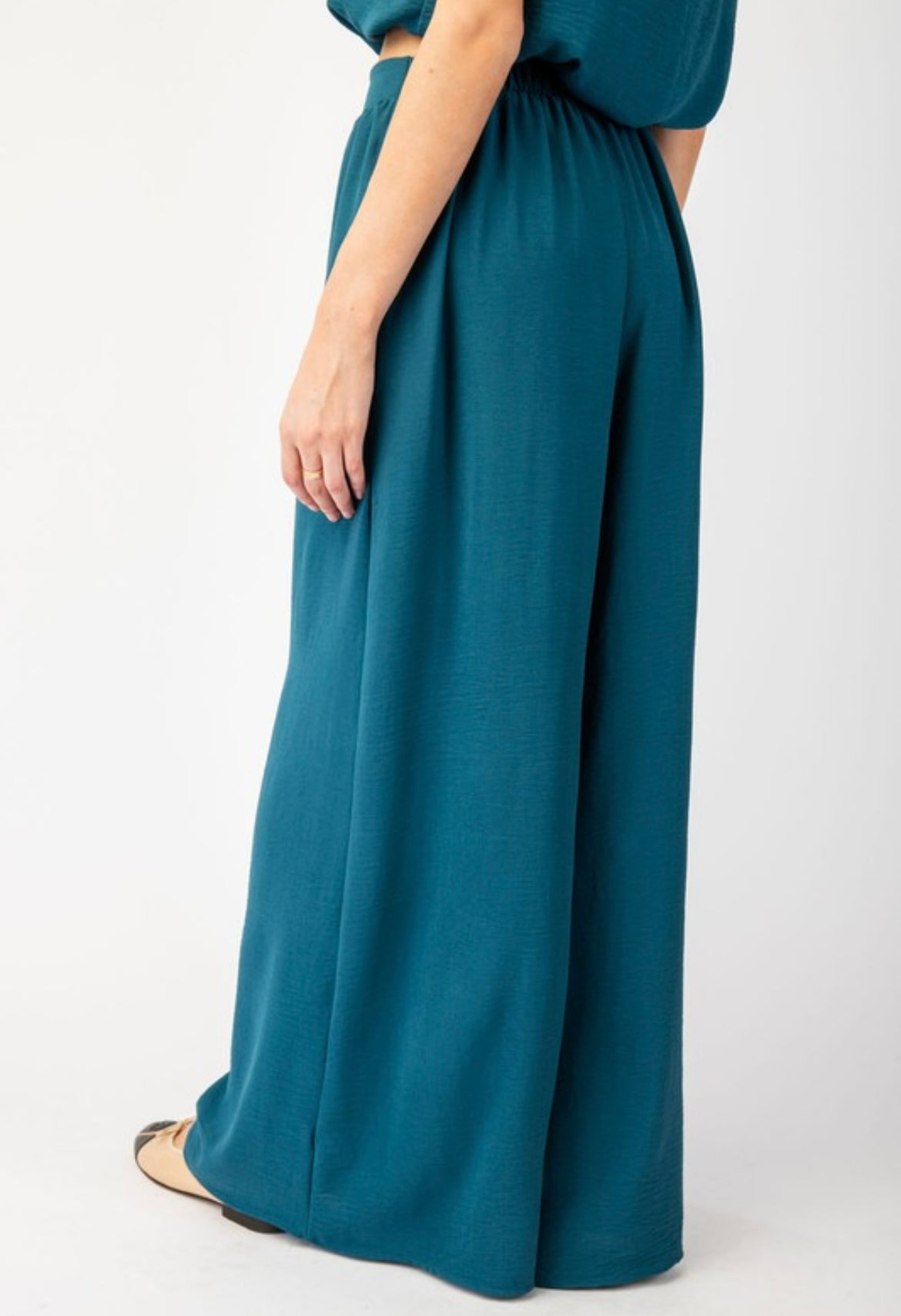 Teal Wide Leg Pant