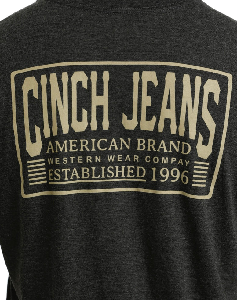 Camiseta de marca americana Cinch Charcoal