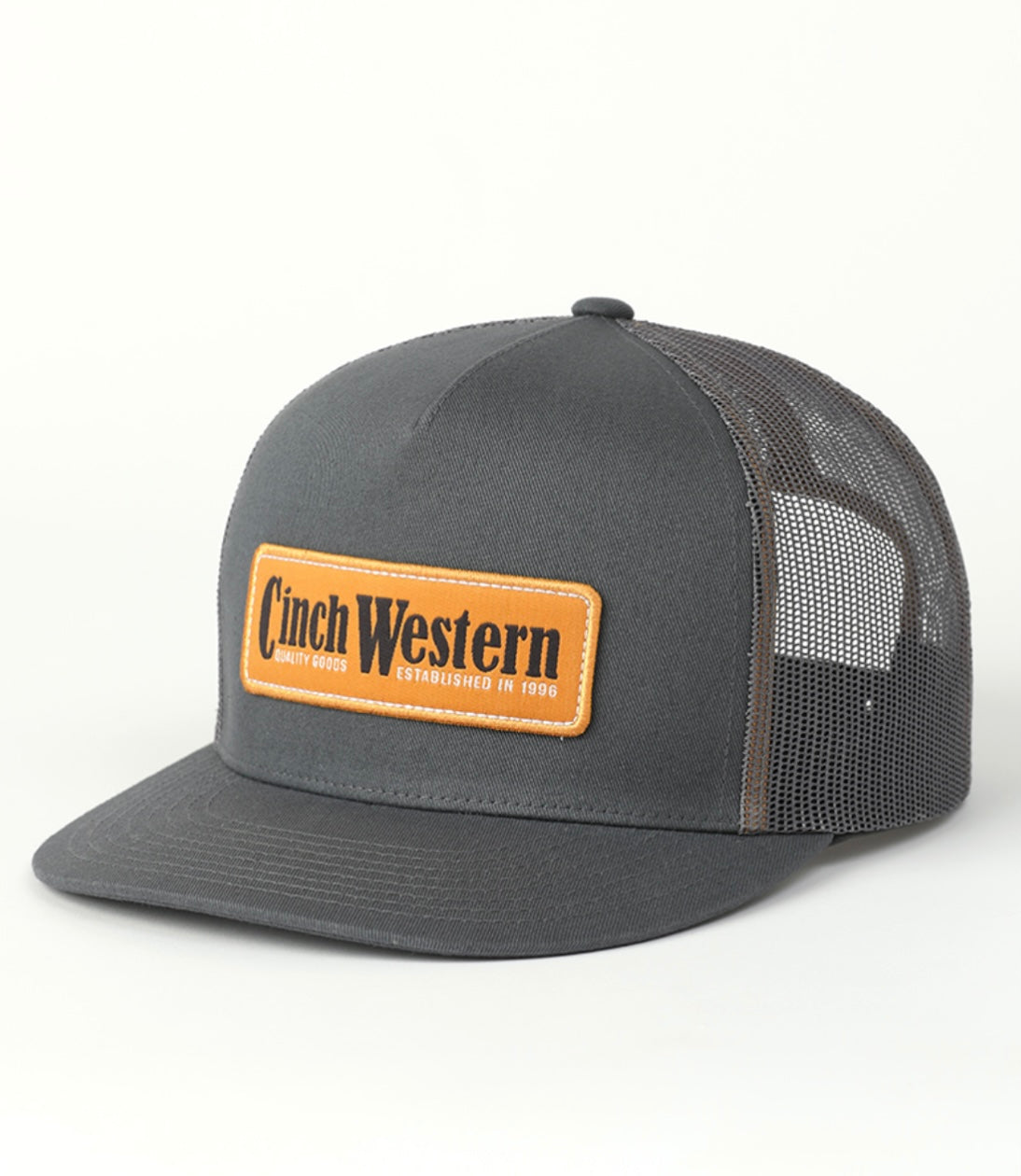 Cinch Grey Orange Trucker Hat