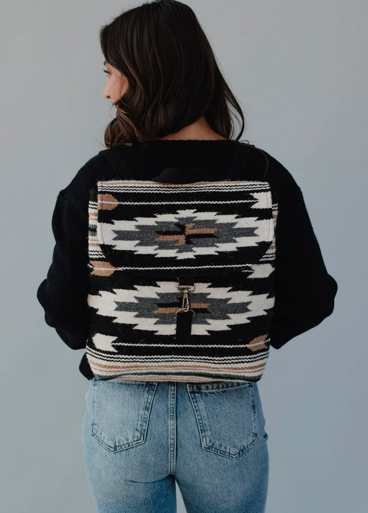 Black Aztec Backpack