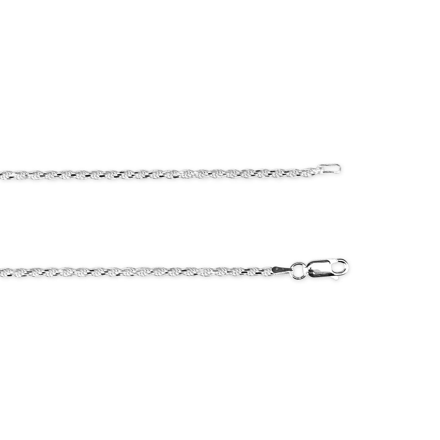 2MM Rope Chain 18" Sterling Silver