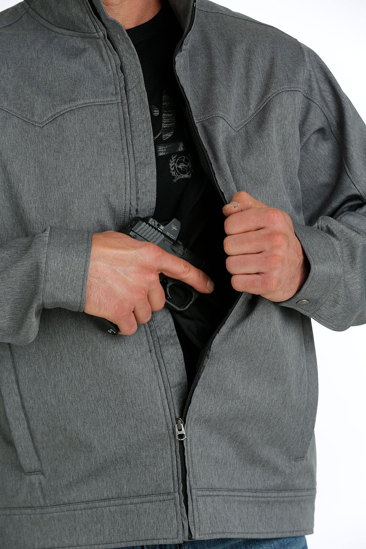 Gray Bonded Carry Conceal Jacket
