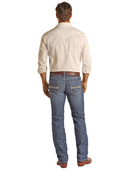 R&amp;R Revolver Recto Denim Oscuro