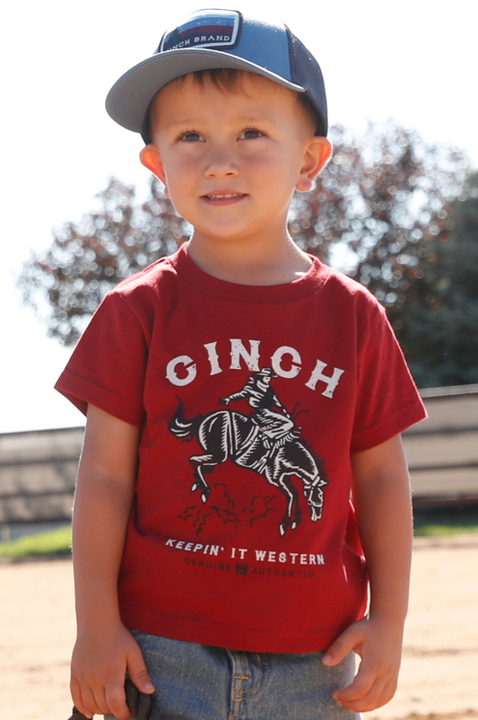 Cinch Youth Red Bronc Tee