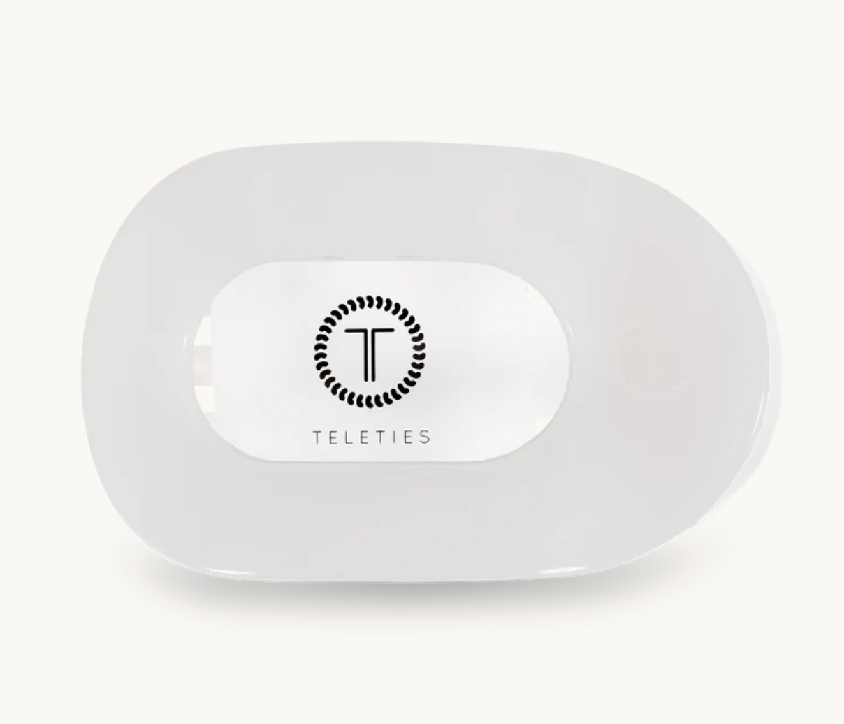 Teleties Coconut White Medium Flat Claw Clip