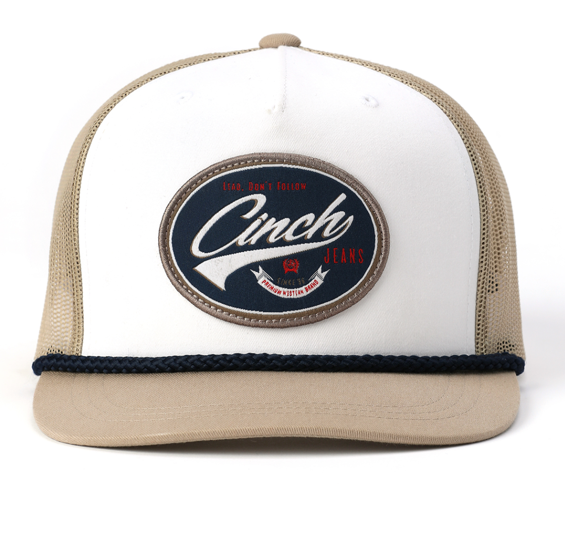 Cinch White & Khaki Vintage SnapBack