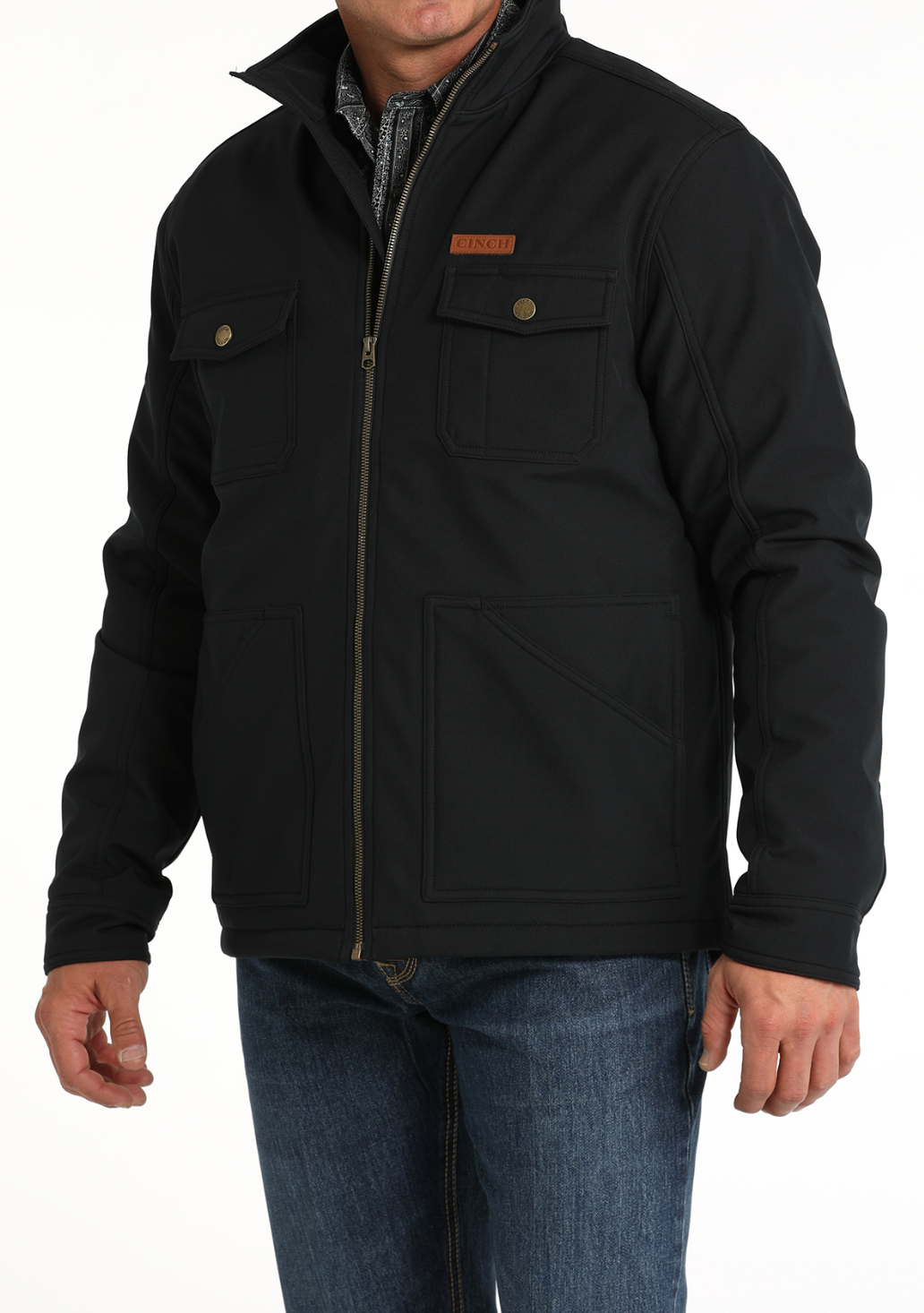 Cinch Black Soft Shell Carry Conceal Jacket