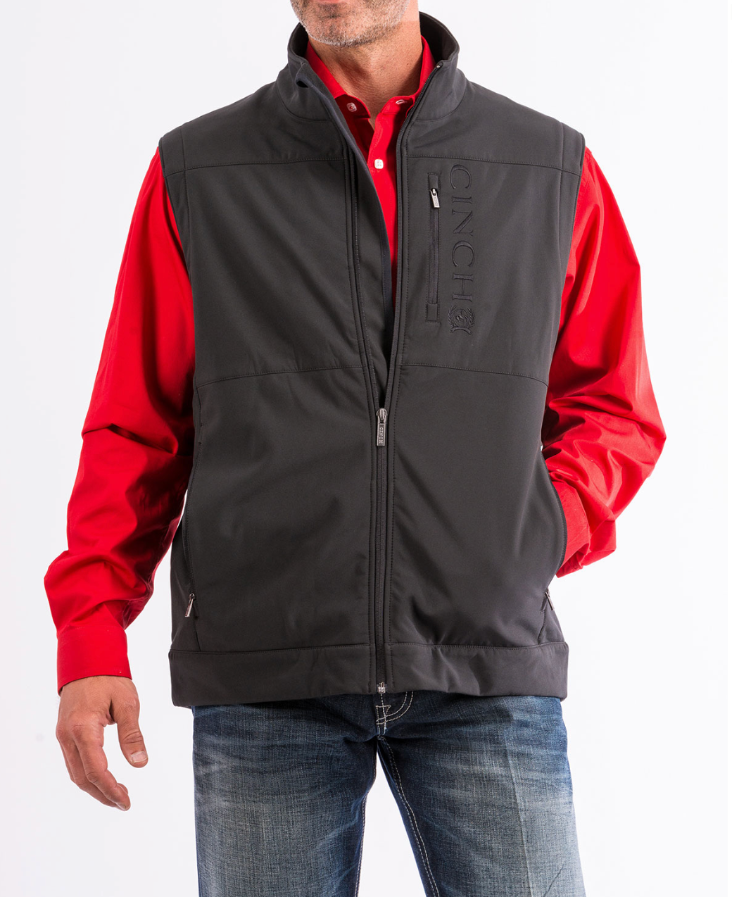 Cinch Black Soft Shell CC Vest