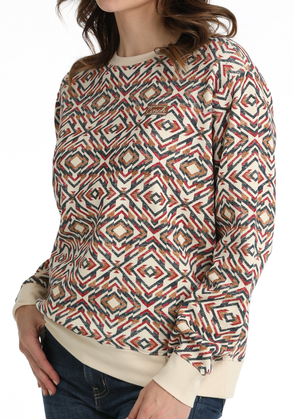 Cinch Cream Aztec Sweatshirt