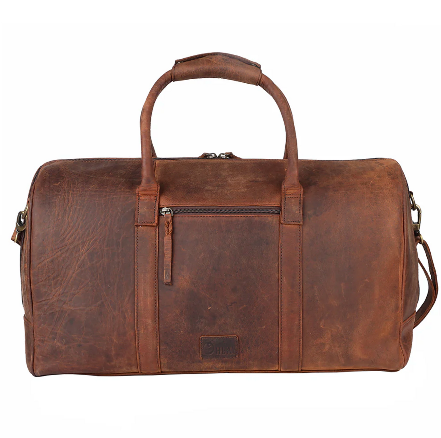 Tooled Leather Duffle Bag