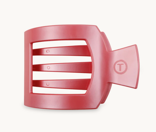 Teleties Calming Coral Flat Square Clip