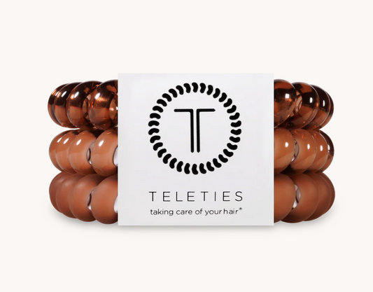 Teleties Mocha Mousse Large Hair Ties