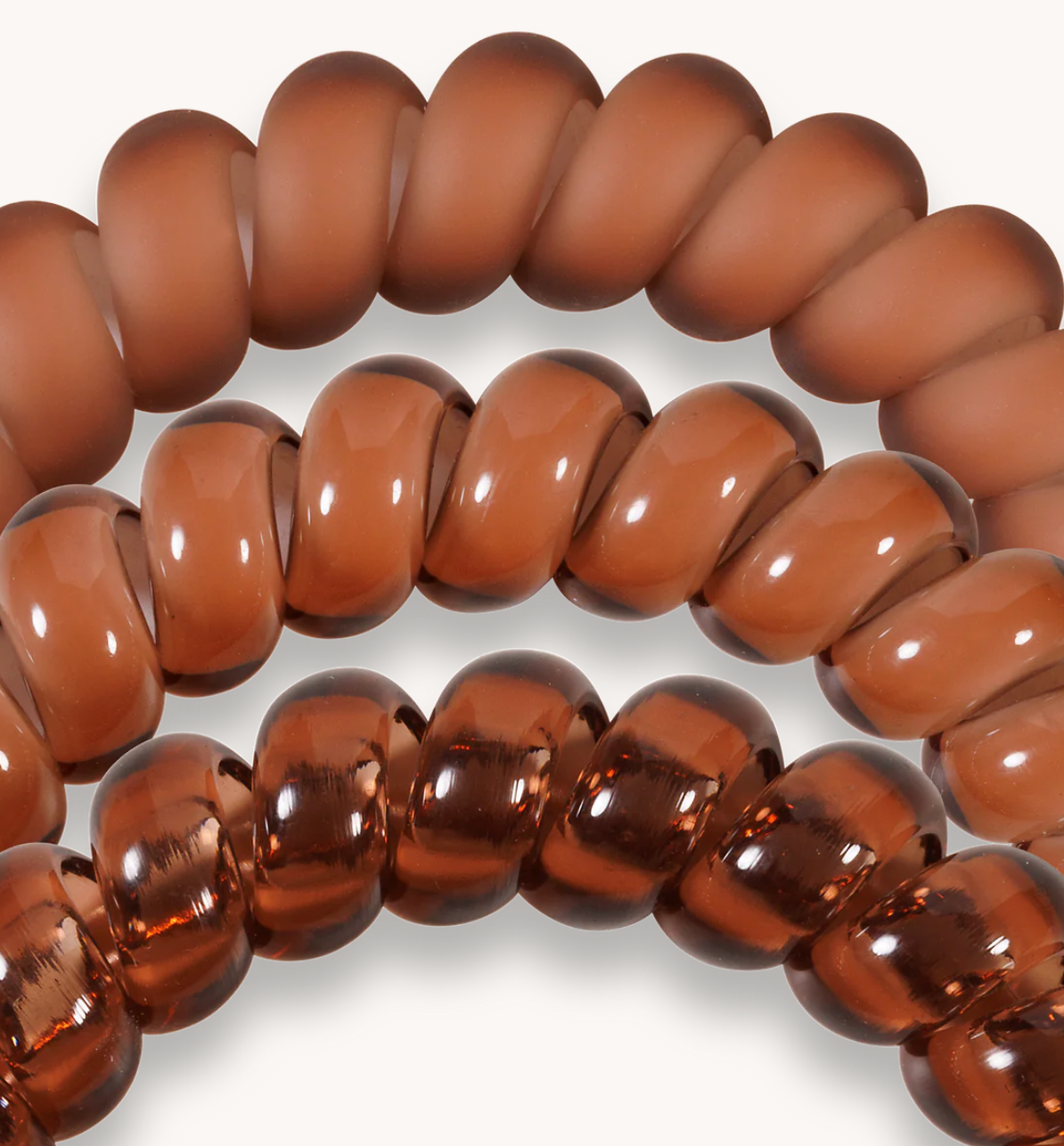 Teleties Mocha Mousse Large Hair Ties