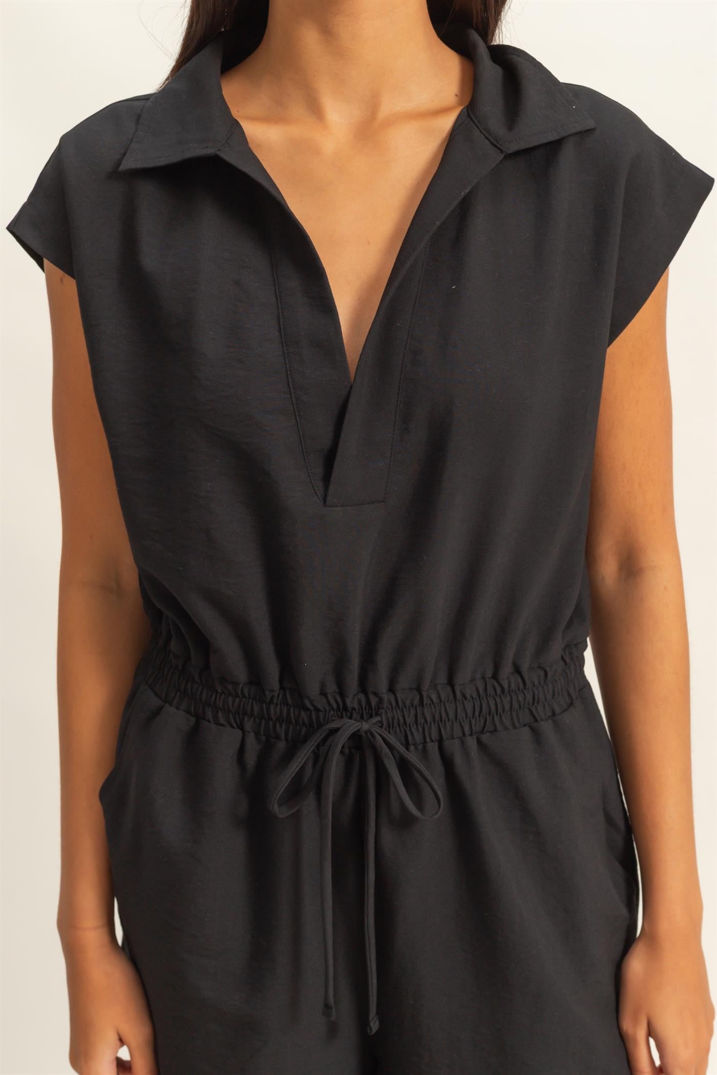 Black Seaside Romper