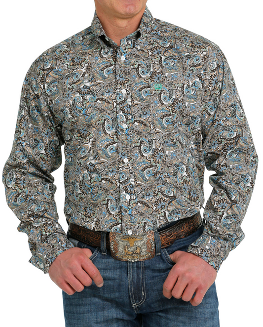 Cinch Seaside Paisley Button Down