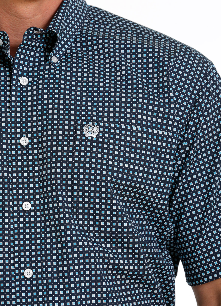 Cinch Navy SS Button Down