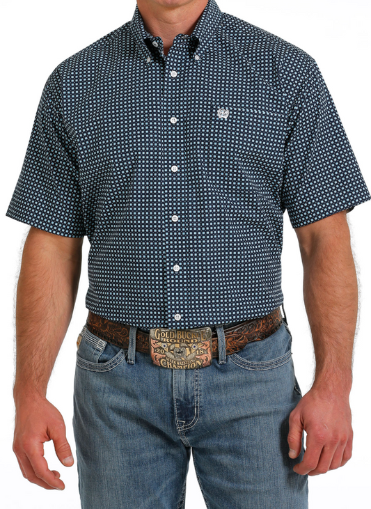 Cinch Navy SS Button Down